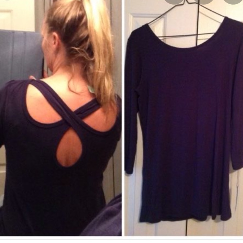 loveappella michelle cross back purple